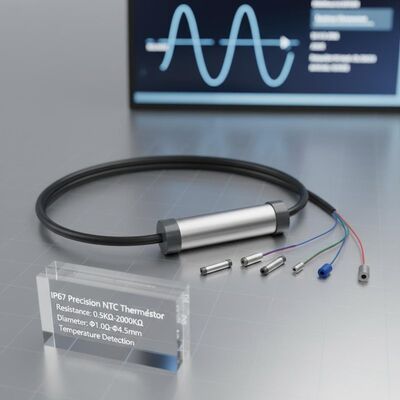 IP67 Precision NTC Thermistor Featuring Resistance Range 0.5KΩ-2000KΩ and Diameter Φ1.0-Φ4.5mm Engineered for Temperature Detection